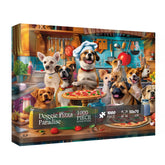 Doggie Pizza Paradise Puzzle 1000 Stücke